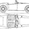 MGA Line Drawing - MGA Tailor-Made Indoor Car Cover - Classic Spares