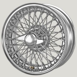 5½" x 15" 72 Spoke Chrome Wire Wheel - Classic Spares