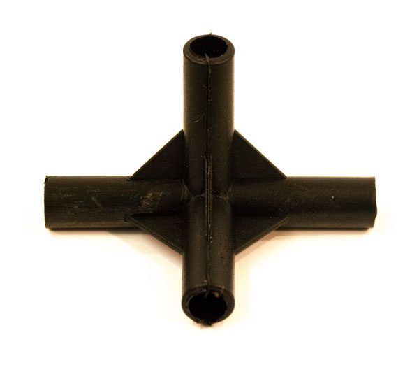 Air Chamber Plastic 4 Way Joint - Classic Spares