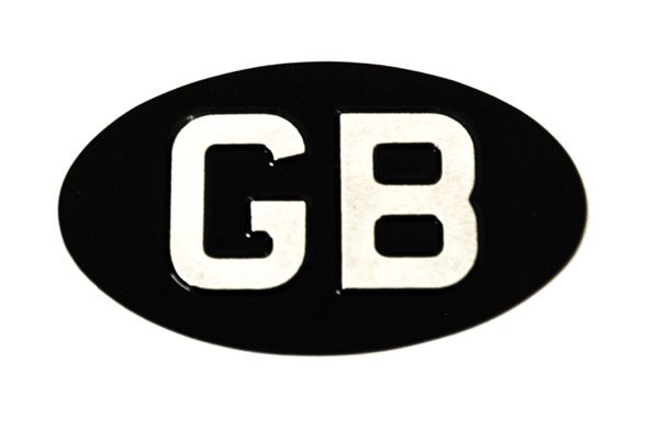 GB Oval Identifier - Small - Classic Spares