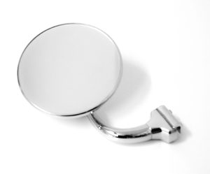 Clamp On Curved Arm Mirror - Classic Spares