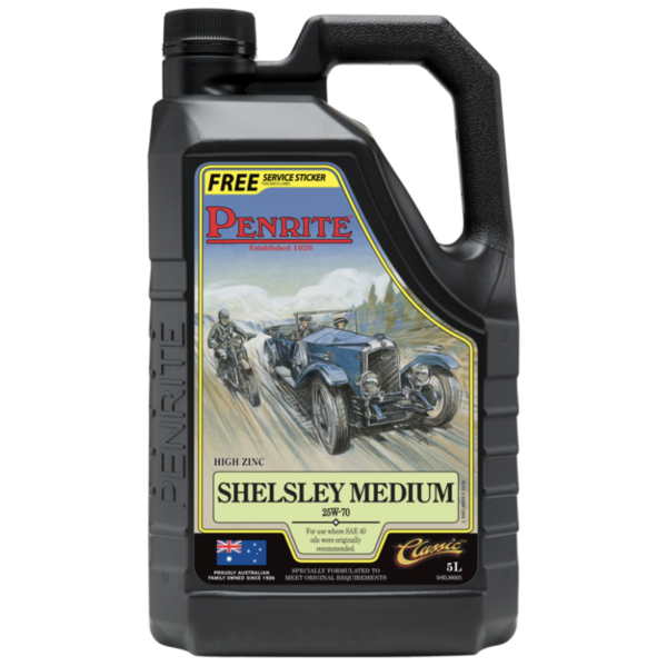 Penrite Shelsley Medium, available in 5 litres at Classic Spares.